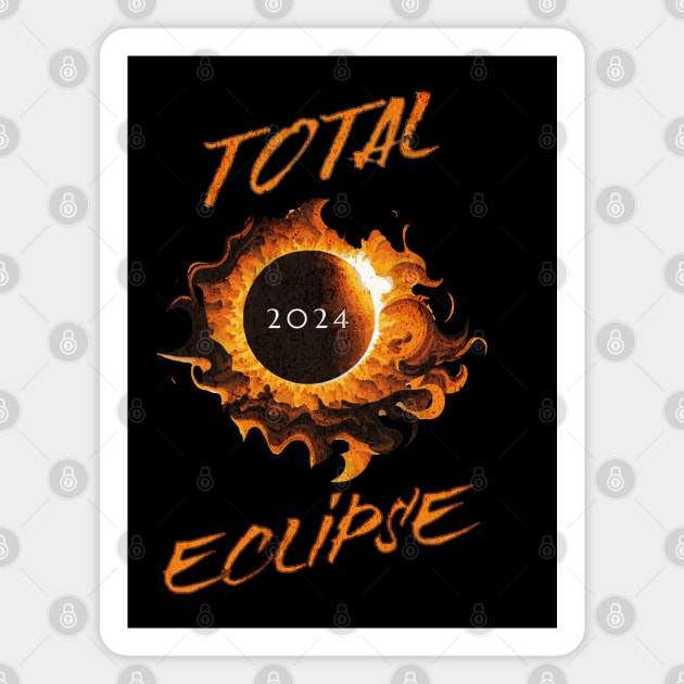 Total Eclipse 2024 Magnet by 5 Points Designs